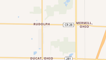 Rudolph, Ohio map