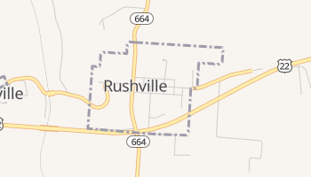Rushville, Ohio map