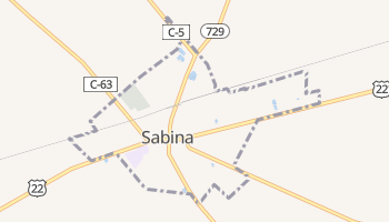 Sabina, Ohio map