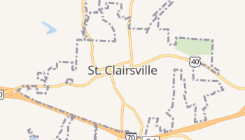 Saint Clairsville, Ohio map
