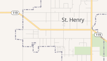 Saint Henry, Ohio map