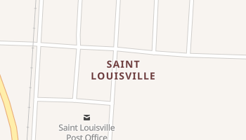 Saint Louisville, Ohio map