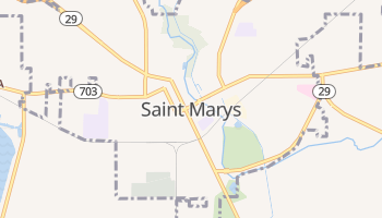 Saint Marys, Ohio map