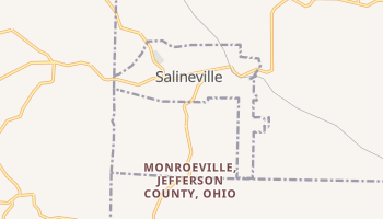Salineville, Ohio map