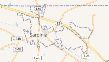 Sardinia, Ohio map