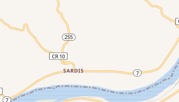Sardis, Ohio map