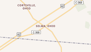 Selma, Ohio map