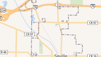 Seville, Ohio map