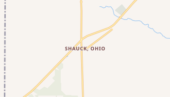 Shauck, Ohio map