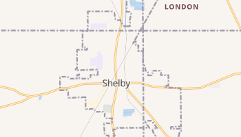 Shelby, Ohio map