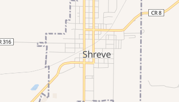 Shreve, Ohio map