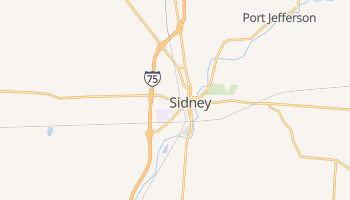Sidney, Ohio map