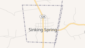Sinking Spring, Ohio map
