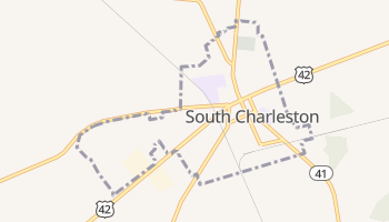 South Charleston, Ohio map