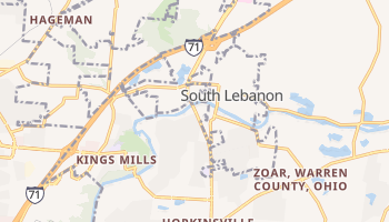 South Lebanon, Ohio map