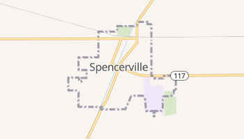 Spencerville, Ohio map