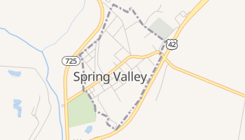 Spring Valley, Ohio map