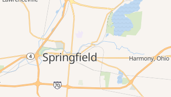 Springfield, Ohio map