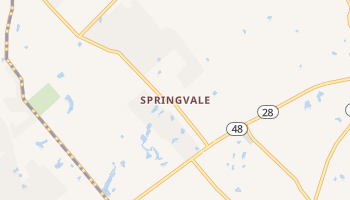 Springvale, Ohio map