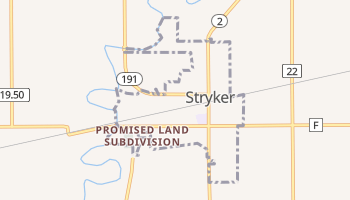 Stryker, Ohio map