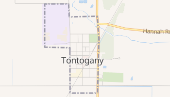 Tontogany, Ohio map