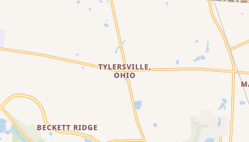 Tylersville, Ohio map