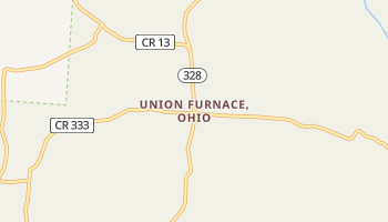 Union Furnace, Ohio map