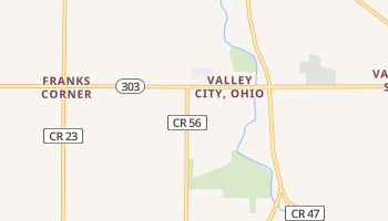 Valley City, Ohio map