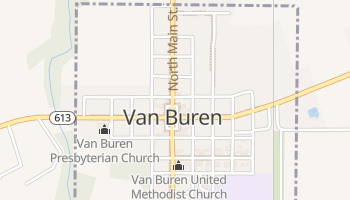 Van Buren, Ohio map
