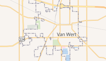 Van Wert, Ohio map