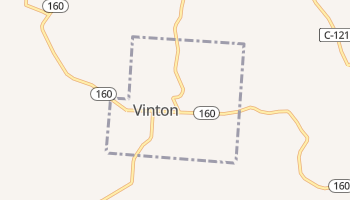 Vinton, Ohio map