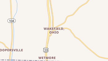 Wakefield, Ohio map