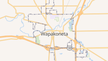 Wapakoneta, Ohio map