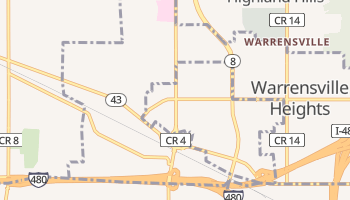 Warrensville Heights, Ohio map