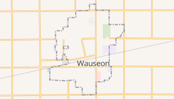 Wauseon, Ohio map