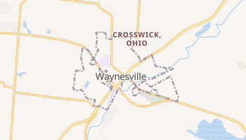 Waynesville, Ohio map