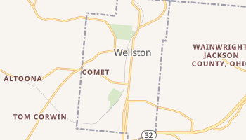Wellston, Ohio map
