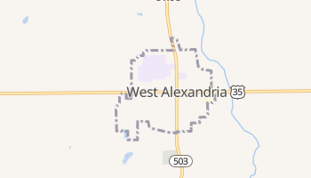 West Alexandria, Ohio map