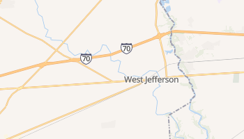 West Jefferson, Ohio map