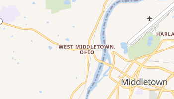 West Middletown, Ohio map