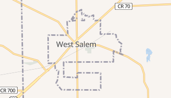 West Salem, Ohio map