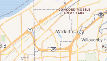 Wickliffe, Ohio map