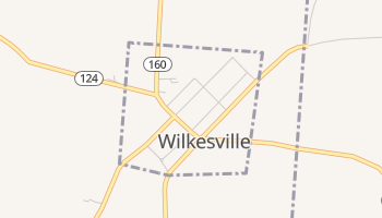 Wilkesville, Ohio map