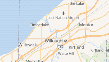 Willoughby, Ohio map