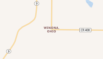 Winona, Ohio map