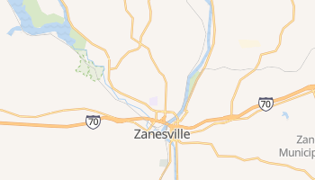 Zanesville, Ohio map