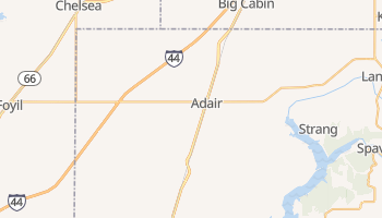 Adair, Oklahoma map