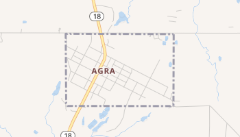 Agra, Oklahoma map