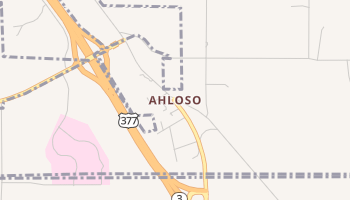 Ahloso, Oklahoma map