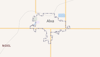 Alva, Oklahoma map